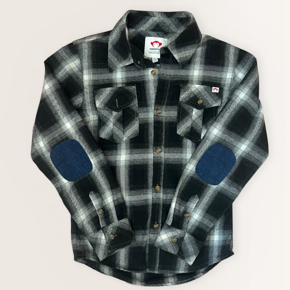 Appaman Black & White Plaid Button-Up Shirt